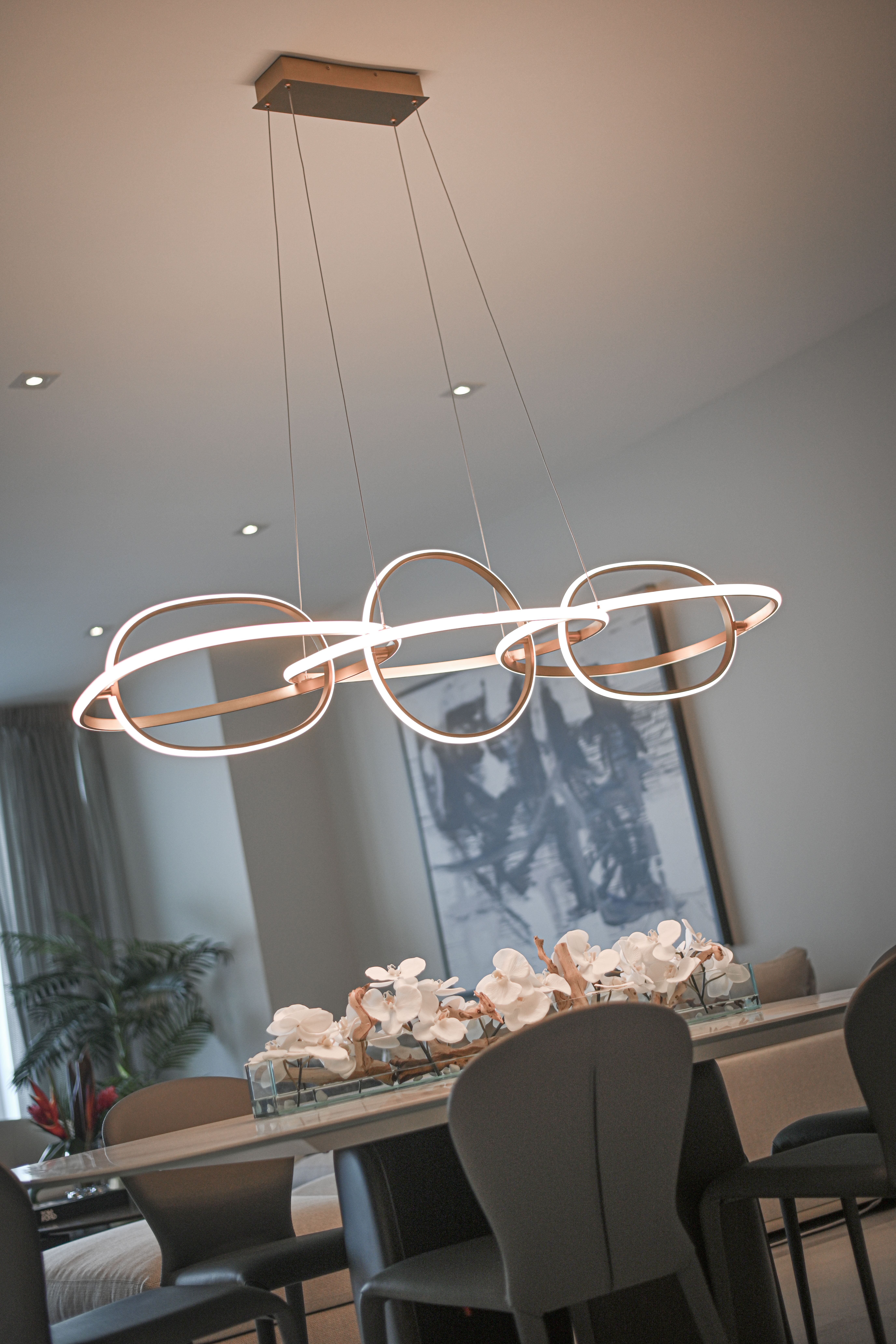 dining room ring LED chandelier
